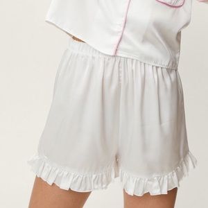 Nasty Gal Satin Pajama Shorts